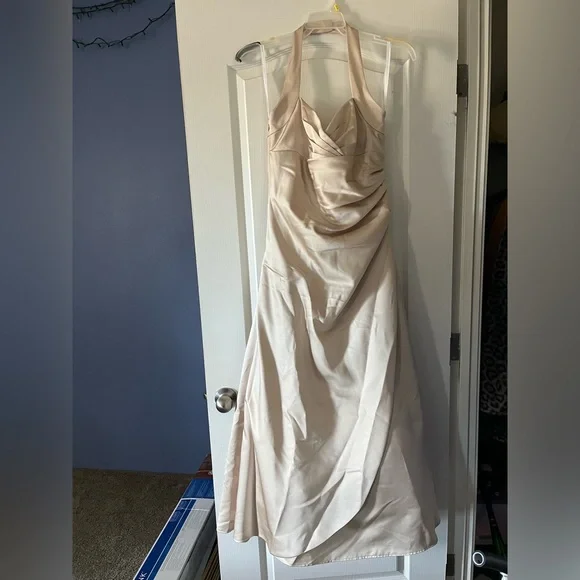 David's Bridal | Dresses | Davids Bridal Champagne Dress | Poshmark